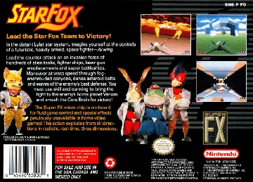 Star Fox (USA) box cover back